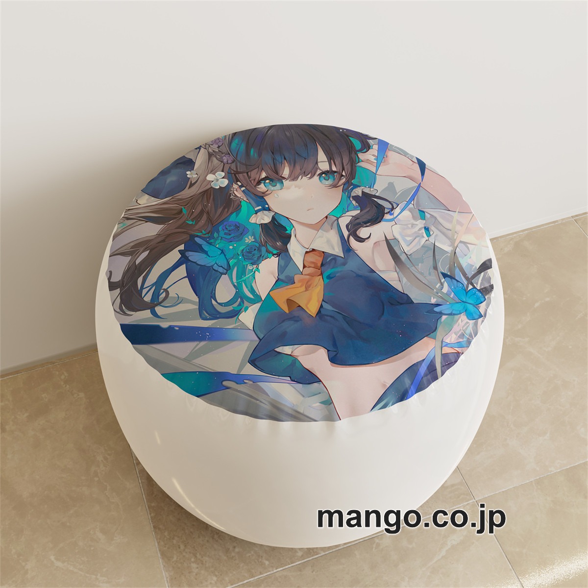 PVC ラウンドスツール【東方Project】青霊夢 西行寺幽々子 アニメ キャラクターグッズ PVC製 ラウンドスツール コレクション用
