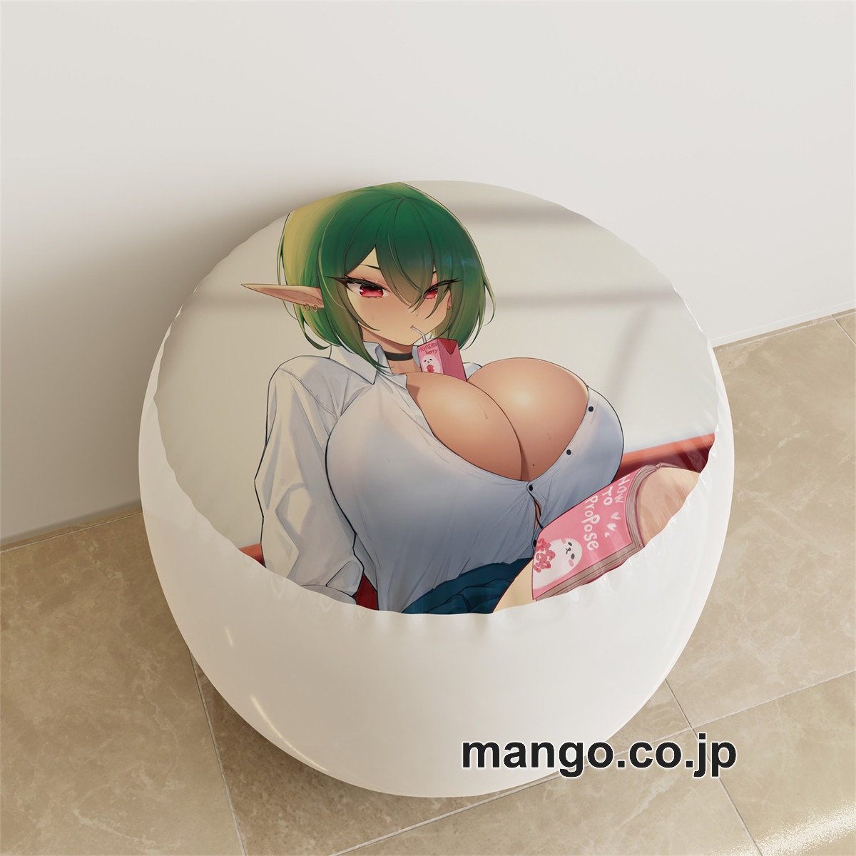 PVC ラウンドスツール【オリジナル】ギャル バニーガール アニメ キャラクターグッズ PVC製 ラウンドスツール コレクション用