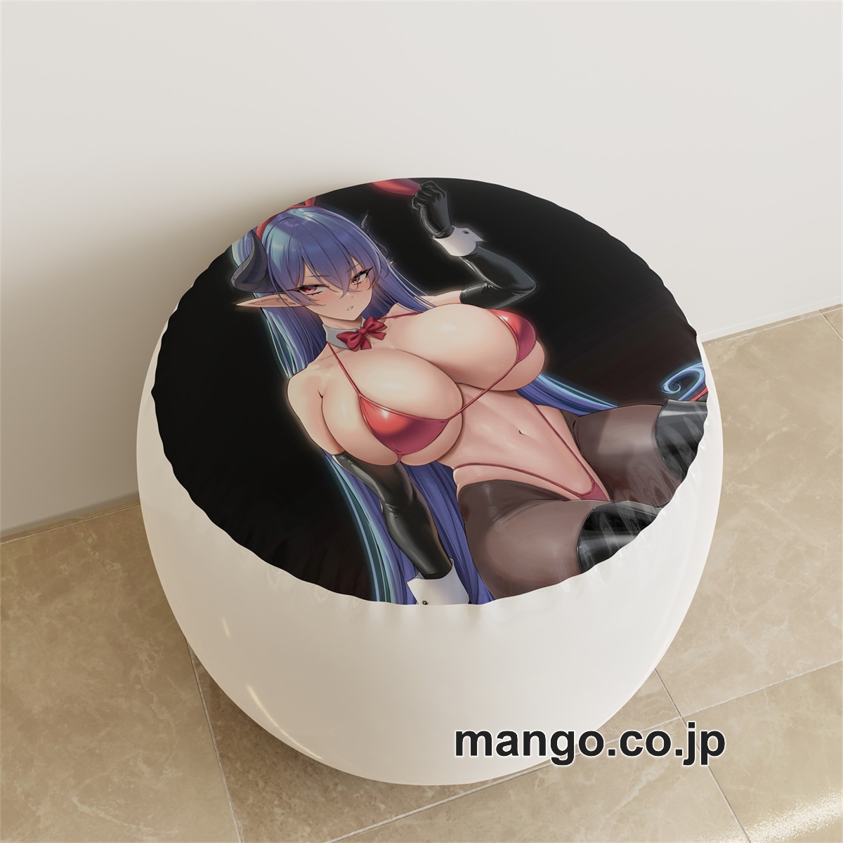 PVC ラウンドスツール【オリジナル】ギャル バニーガール アニメ キャラクターグッズ PVC製 ラウンドスツール コレクション用 2