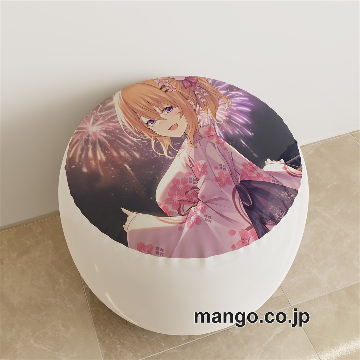 PVC ラウンドスツール【ご注文はうさぎですか】保登心愛? 香風智乃 アニメ キャラクターグッズ PVC製 ラウンドスツール コレクション用 2
