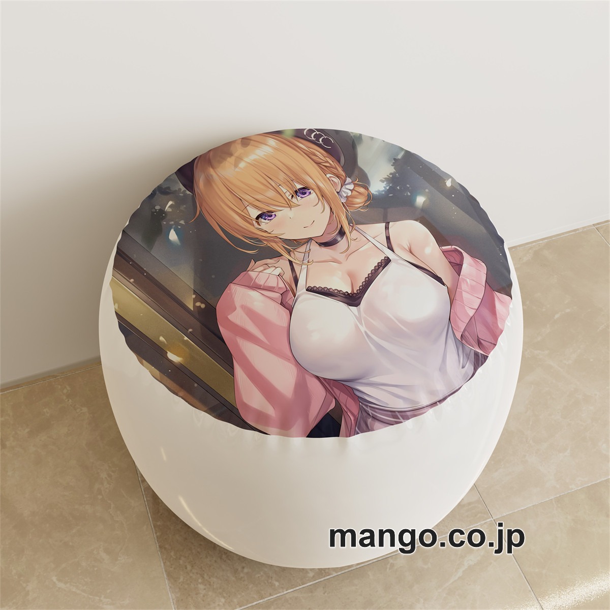 PVC ラウンドスツール【ご注文はうさぎですか】保登心愛? 香風智乃 アニメ キャラクターグッズ PVC製 ラウンドスツール コレクション用 2