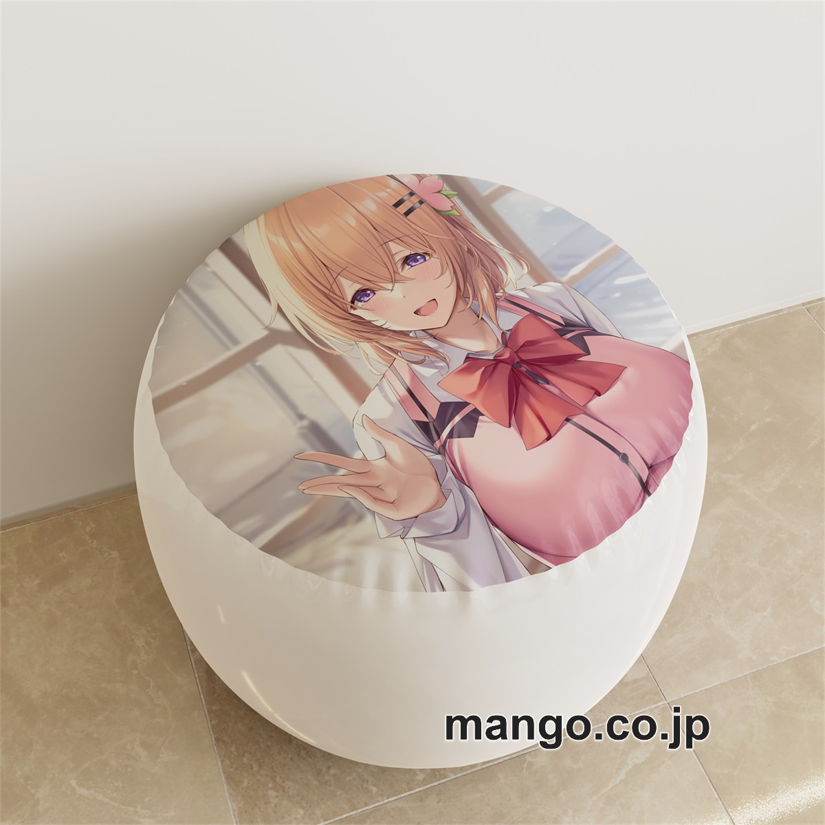 PVC ラウンドスツール【ご注文はうさぎですか】保登心愛 アニメ キャラクターグッズ PVC製 ラウンドスツール コレクション用