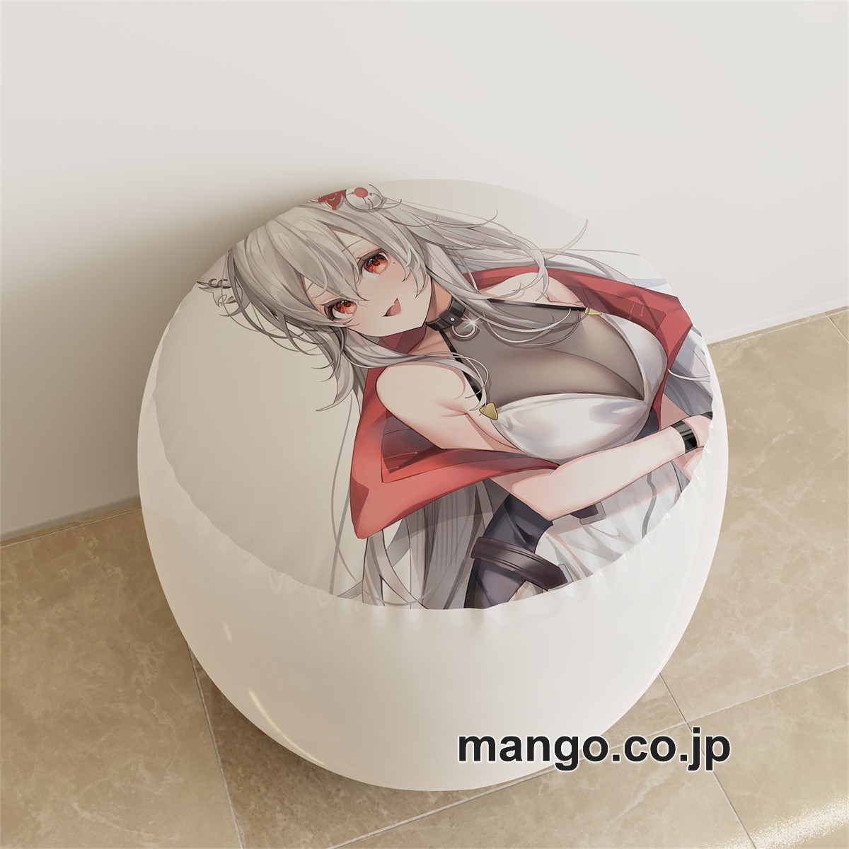 PVC ラウンドスツール【オリジナル】ケモ耳 ぱんつ アニメ キャラクターグッズ PVC製 ラウンドスツール コレクション用