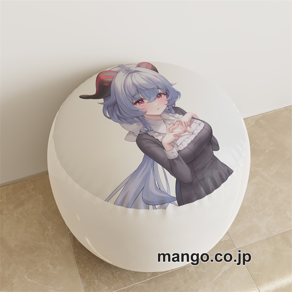 PVC ラウンドスツール【原神】甘雨 アニメ キャラクターグッズ PVC製 ラウンドスツール コレクション用 2