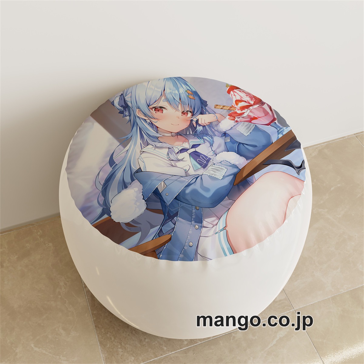 PVC ラウンドスツール【バーチャルYouTuber】兎田ぺこら アニメ キャラクターグッズ PVC製 ラウンドスツール コレクション用