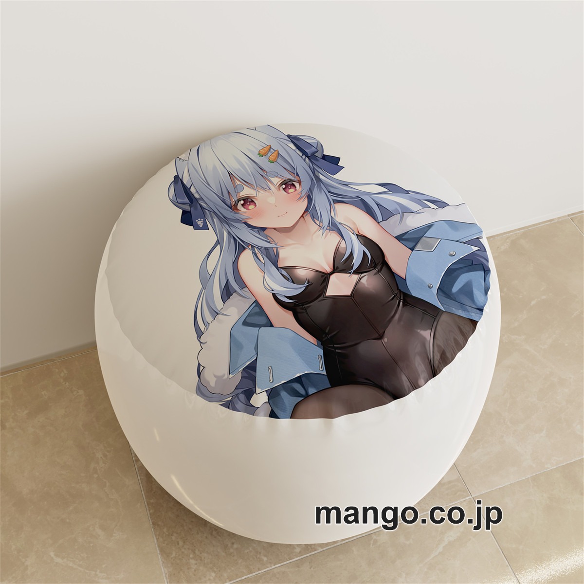 PVC ラウンドスツール【バーチャルYouTuber】兎田ぺこら アニメ キャラクターグッズ PVC製 ラウンドスツール コレクション用 2