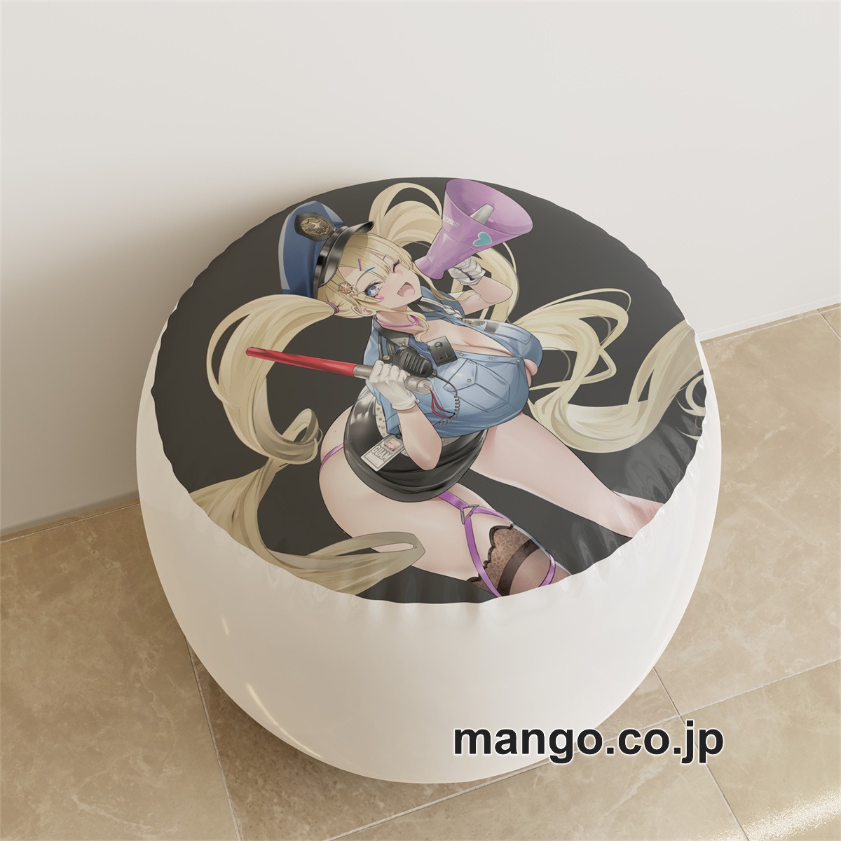 PVC ラウンドスツール【アズールレーン】エセックス グアム アニメ キャラクターグッズ PVC製 ラウンドスツール コレクション用 2