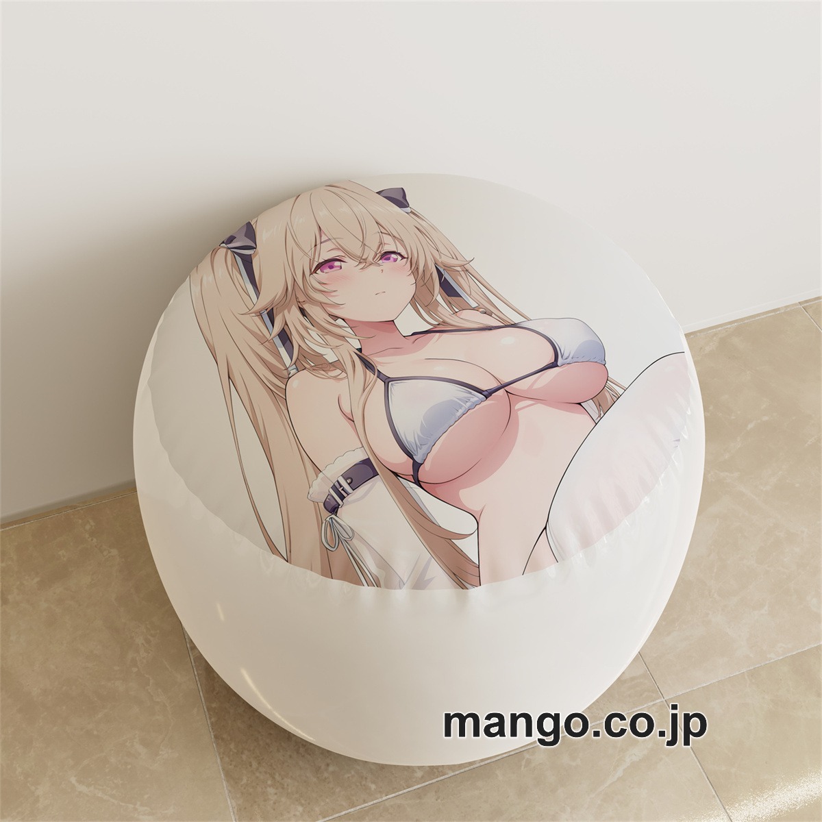 PVC ラウンドスツール【アズールレーン】アンカレッジ アニメ キャラクターグッズ PVC製 ラウンドスツール コレクション用 2